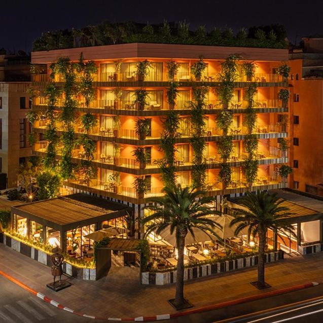 Hotel Jadali & Spa Marrakesz Zewnętrze zdjęcie The hotel at night